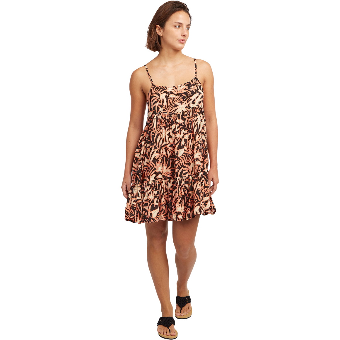 2026 O'Neill Womens Rilee Short Dress 1300140  - Black Brazillian Sun
